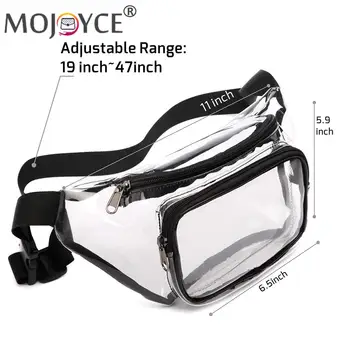 Moda Transparent rezistent la apa Sac de Talie Yoga Sport Alpinism, de Călătorie Mini borsete Casual All-meci din PVC cu Fermoar Husă Unisex