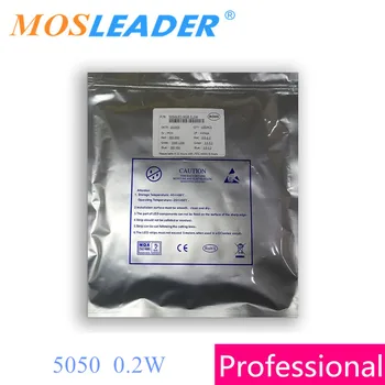 Mosleader 1000pcs Chip 5050 RGB LED PLCC-6 0.2 W 60mA 180mA 0.5 0.6 W W Albastru Rosu Verde SMD LED Decalaj Pozitiv Negativ Made in China