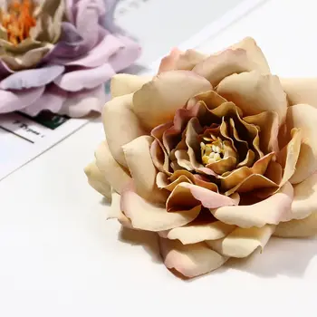 Mătase Artificială Bujor Floare Trandafir Capul Petrecerea de Crăciun de Nunta Decor Acasă DIY Accesorii Pentru Camera de zi Flori Pentru Decor
