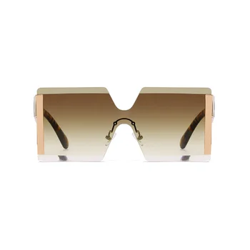 Noi, Supradimensionate, ochelari de Soare Femei, Moda, Design fără ramă Lentile UV400 în aer liber Mare de Cadre Show Ochelari pentru Femei Oculos De Sol