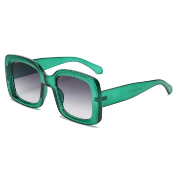 Noi Supradimensionate Pătrat ochelari de Soare Vintage, Designer de Moda pentru Femei Ochelari de Soare Verzi Nuante Roz UV400 Brand de Lux de sex Feminin Oculos