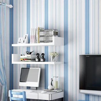 Non-Țesute Tapet Modern, Simplu Vertical cu Dungi Roz, Albastru, Tapet Dormitor, Living, Hotel, Cameră pentru Copii Wallpaper
