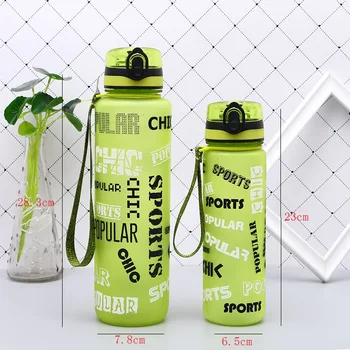 Nou Portabil din Plastic BPA Free Scurgere Dovada Mea Sport Copii Sticlă de Apă 600/1000Ml Tur Drumeții Izolate Ceașcă de Ceai Sticle Pentru Vara