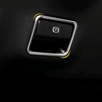 Parcare Frâna de Mână Autocolant P Butonul Comutatorului de Frână Cadru & Scaun Auto ISOFIX Comutator Capac Negru Pentru Mercedes-Benz W156 W177