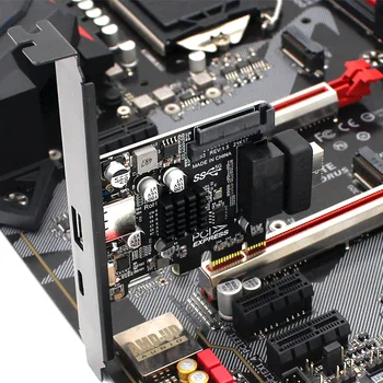 PCI-E USB 3.0 introduceți Un Card de Expansiune 5Gpbs Tip E PCI Express Card 19/20 Pin Header pentru Tipul C de pe Panoul Frontal Adaptor de Montare