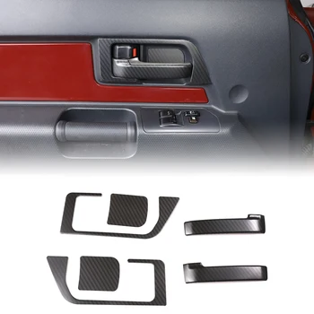 Pentru 2007-2021 Toyota FJ Cruiser din inox masina ușa din față mânerului interior al portierei capac castron autocolant de interior accesorii