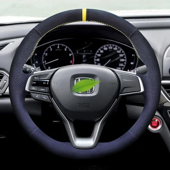 Pentru Honda Vezel Avancier Acord Temperatura CRV XRV Crider Civic Mână Cusute de piele de Căprioară Piele Volan Masina Acoperi Personaliza
