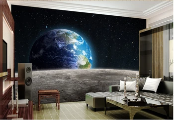Personalizat Papel de parede para Sala, universul 3D picturi murale pentru camera de zi, dormitor KTV tavan perete de vinil Papel de parede