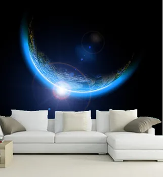 Personalizate 3D pictura murala mare,Planete Pământ Spațiu 3D papel de parede,living TV de perete tapet dormitor