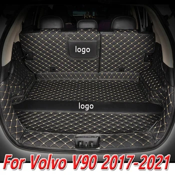Personalizate Din Piele Portbagaj Covorașe Pentru Volvo V90 2017-2021 Spate Portbagaj Covoraș Tava Covor Noroi