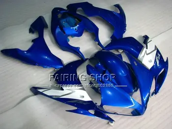 Plastic ABS Injectie motor carenajele set pentru YAMAHA 2004 2005 2006 YZFR1 YZF1000 YZF-R1 04 05 06 albastru alb carenaj kituri de corp