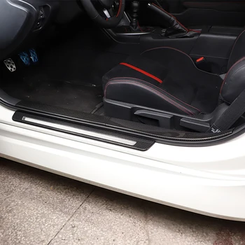 Real Fibra De Carbon Mașină Pragului De Ușă Panou Pentru Toyota 86 /Subaru Brz 2022 Portierei Tapiterie Anti -Murdar Bun Venit Pedale Accesorii