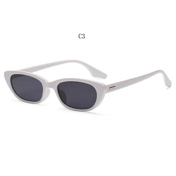 Retro Ochi de Pisică ochelari de Soare Cadru Mic Oval Ochelari de Soare Brand de Moda Designer de Ochelari de Epocă UV400 Ochelari de Soare Pentru Femei