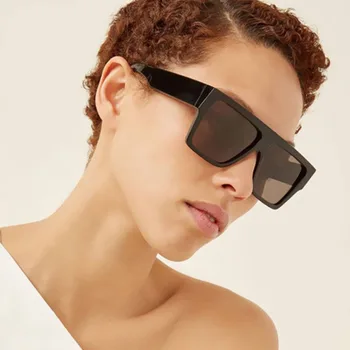 Retro Pătrat ochelari de Soare pentru Femei Brand Designer de Vară Stiluri de Moda Negru Nuanțe de Oameni UV400
