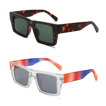 Retro UV40 Y2K Ochelari Nuante Pătrat ochelari de Soare Ochelari de Soare pline de culoare Cadru