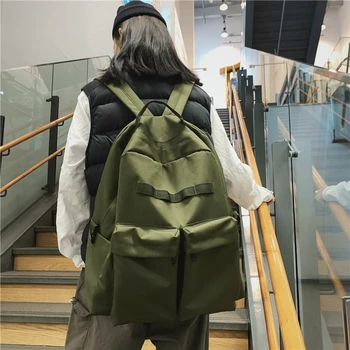 Rucsac coreean Oxford Unisex sac de școală Înaltă capacitate de moda rucsac vintage Solid harajuku geanta Rucsac de Călătorie
