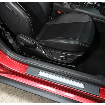 Scaun auto Panou Lateral Decor Acoperi Ornamente Autocolante pentru Ford Mustang-2021 Accesorii de Interior (ABS Fibra de Carbon)