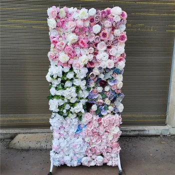 SPR flori colorate panouri de perete pentru petrecerea de nunta flori artificiale decorative de perete flori