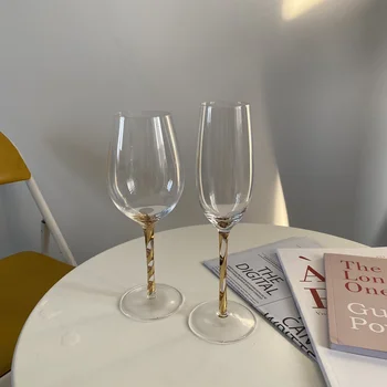 Stil Modern Pahar de Vin Plumb-Cristal gratuit cupă de sticlă de vin de sticlă ceașcă drept paharul de vin Bar Hotel Petrecere de nunta Potabilă ware