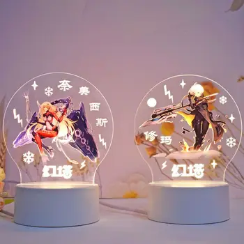 Turnul de Fantezie 3d Cifre de Jucării Creative Anime Joc de Rol Led Cadouri Lampa Acrilice Kawaii Cubi Figura Decoratiuni Ziua de nastere