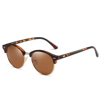 Unisex Combinație Browline Rotund ochelari de Soare de Designer de Brand Femei Polarizat Ochelari de Soare Moda pentru Bărbați-Moda ochelari de soare 3864
