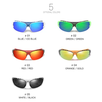 Unisex ochelari de Soare Polarizat în aer liber, Ciclism Windproof Ochelari UV Proteja Sport Ochelari de soare pentru Barbati Femei de Plastic, Rama de Ochelari