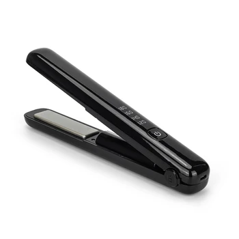 USB Reîncărcabilă Fiare de călcat Curling Dublu Scop Direct Cleme Portabil plăci de întins Părul Wireless Mini Atele