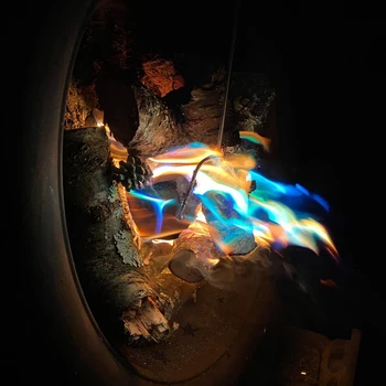 Vatră De Ardere Conuri De Pin Pe Lemne Accesorii, Șemineu, Foc De Tabara, Foc Albastru Și Verde Culoare
