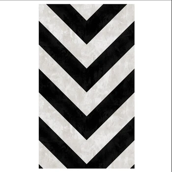 WELLYU Nordic alb și negru tapet cu dungi geometrice simple, linii magazin de îmbrăcăminte living industriale vânt imagini de fundal
