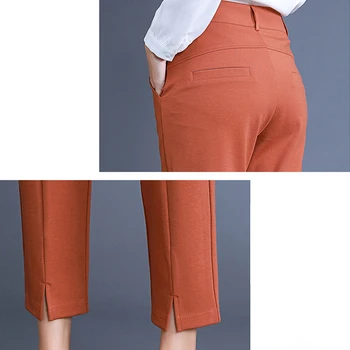 Xisteps Plus Dimensiune 2020 Nouă Femei Slim Fit Moale Material Confortabil Birou Doamnă Pantaloni Formale Talie Mare Femme Munca Poarte Pantaloni