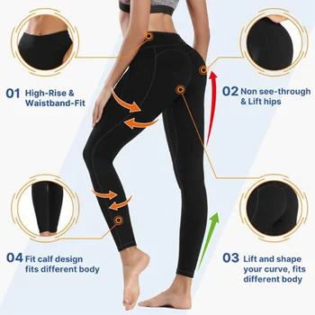 Yoga Jambiere Pantaloni cu Buzunar Confortabil Talie Mare Culoare Solidă de Înaltă Elastic Femei Pantaloni Sport -OPK