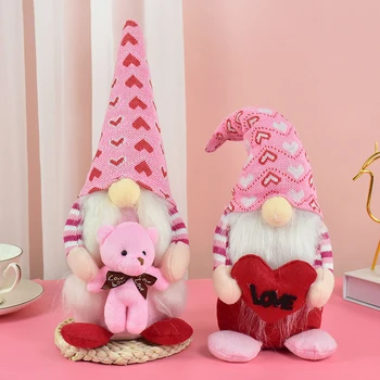 Ziua îndrăgostiților fără Chip Gnome Papusa Ornament de Anul Nou 2023 Crăciun Papusa de Plus Pentru Decoratiuni Paste Fericit Cadouri Jucarii